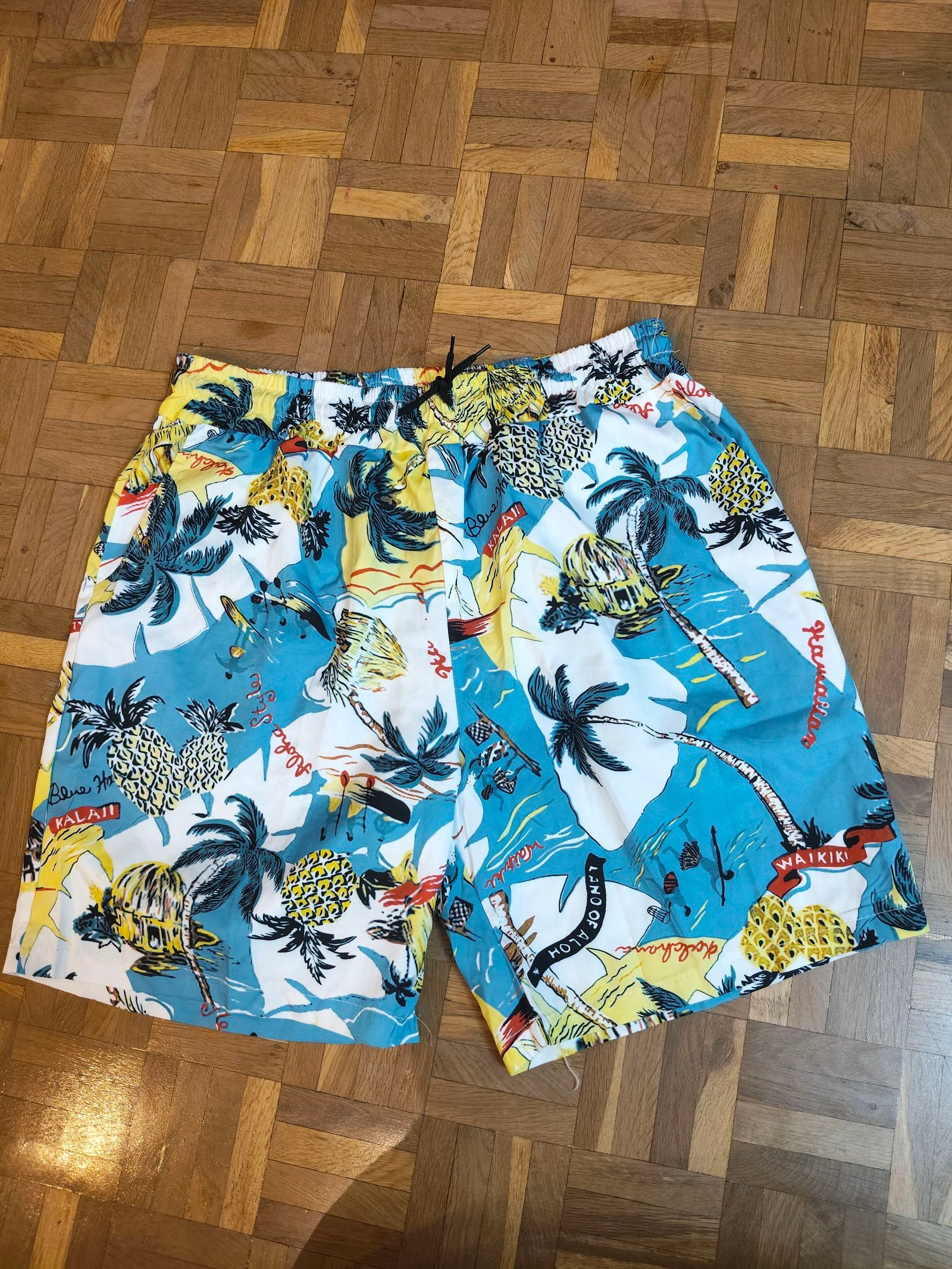 Bermudas para mujer L/XL  %100 poliéster fruncido y bolsillos laterales verano/otoño